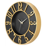 METAL WALL CLOCK WITH MDF HM7466.01 34x34 cm.