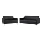 Ser 2 pieces Sofa 3 & 2 Seater Nellie HM11274.01 Black color