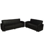 Set living room 2 Seater & 3 Seater Dimos with PU Black HM11218