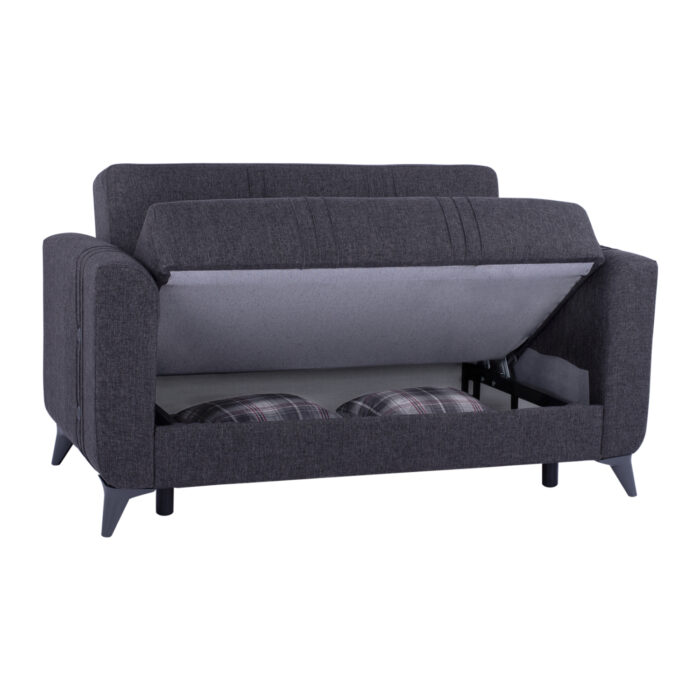 set saloni 2 tmch 2thesios 3thesios fb91 5 1 Hm11753 Sofa-bed Set Kristina, 2-seater And 3-seater, Charcoal Grey