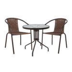 Set Dining Table 3 pieces Chairs & Table HM5178.02