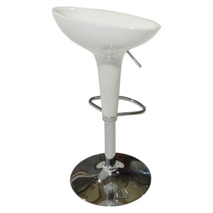 Bar Stool Daisy HM200.02 Gas Lift in white color 44x38x78cm