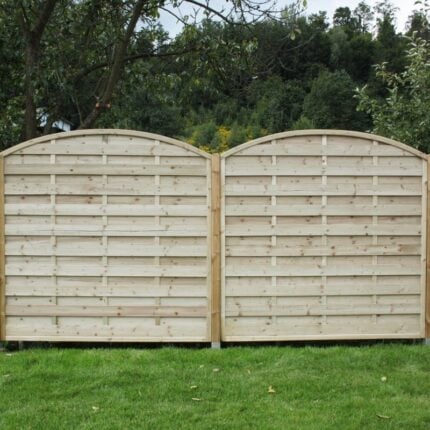 Slatted panel heavy type arched on the top 180(h) x 120cm