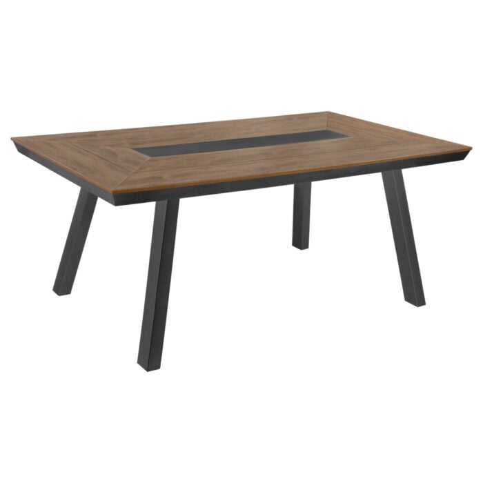 trapezi aloyminioy me polywood 200x94 gk Aluminum Table With Rubberwood 200x100 Grey Hm5131.12 (Copy)