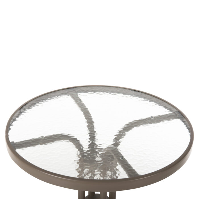 trapezi exchoroy stroggylo fb9507904 sam 4 1 Outdoor Round Table Lima Hm5079.04 Metal In Champagne Color-glass Tabletop Φ60x70hcm