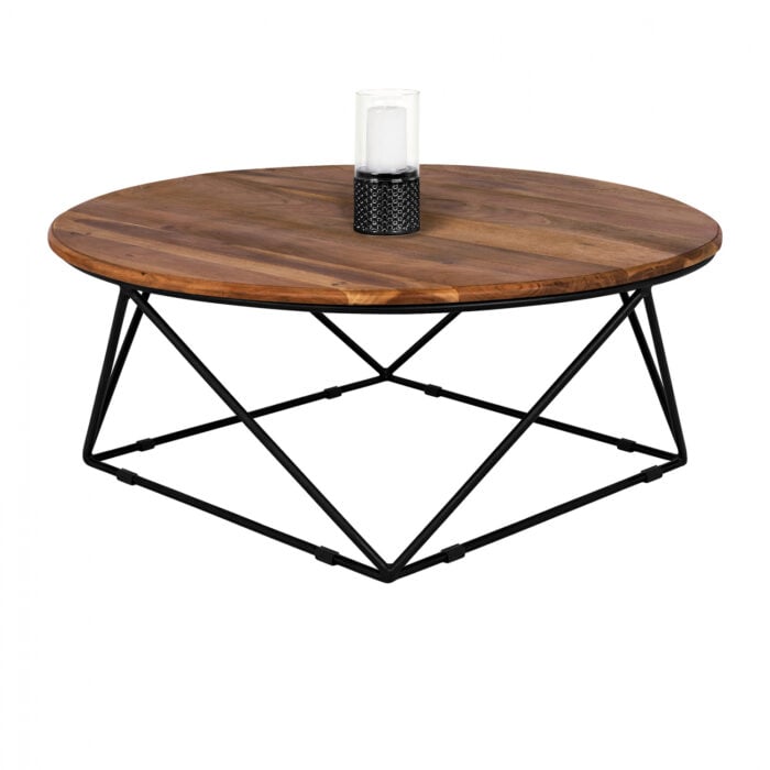 Coffee Table Berlin HM8201.11 solid acacia wood Φ90X36,5Η