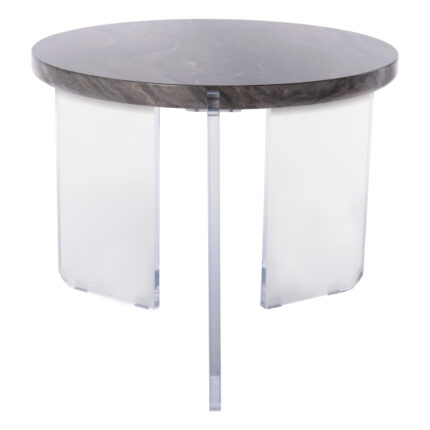 COFFEE TABLE ACRYCON HM9780.01 MDF WITH WATER REPELLANT TOP-ACRYLIC LEGS Φ64x51Hcm.