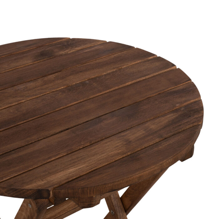 trapezi skinotheth f60ch76y masif oxia e 6 1 Director's Table Limnos Φ60cm Solid Wood Impregnation Walnut Hm5653.01