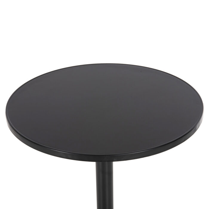 OUTDOOR ROUND TABLE GOSS HM5974.01 ALUMINUM IN BLACK Φ60x70Hcm.
