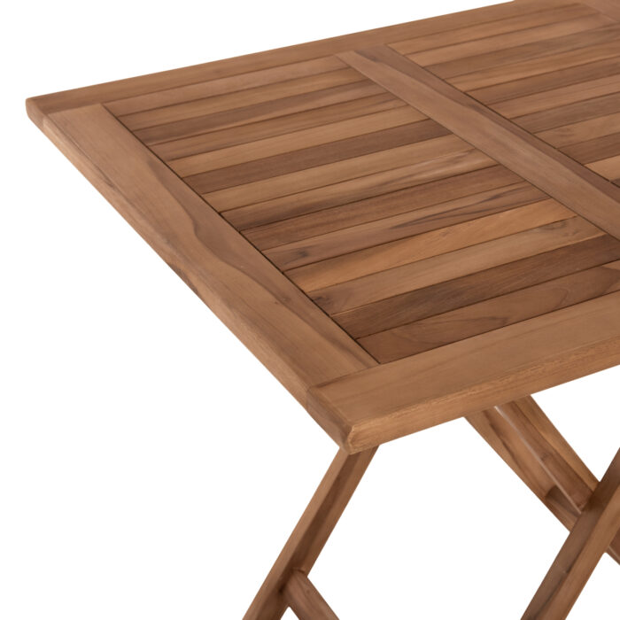 trapezi tetragono ptyssomeno fb99544 tea 4 1 Outdoor Square Dining Table Kendall Hm9544 Foldable-teak Wood In Natural Color 80x80x75hcm.