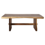 DINING TABLE ULYSES HM9888 SOLID SUAR WOOD IN NATURAL-9cm TOP THICKNESS 160X90X78Hcm.