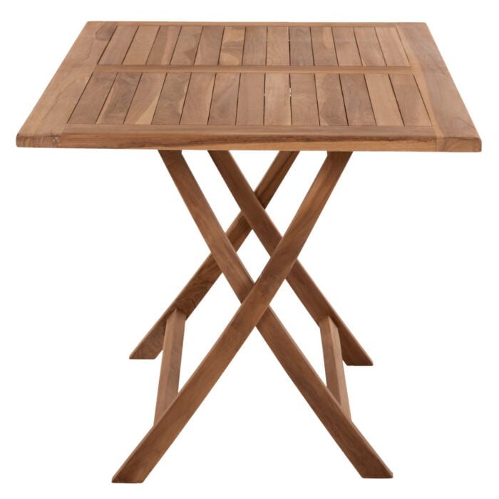 OUTDOOR DINING TABLE KENDALL HM9542 FOLDABLE-TEAK IN NATURAL COLOR 120x80x75Hcm.