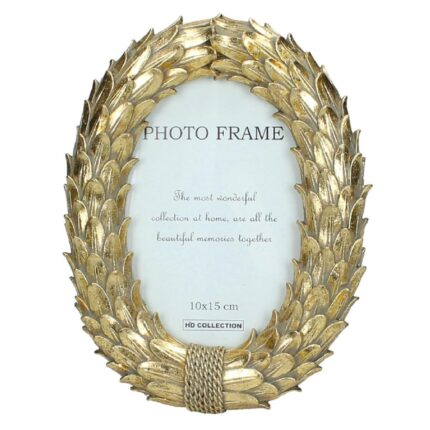 Photo Frame Polyresin Gold 10x15cm