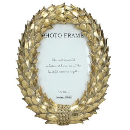 Photo Frame Polyresin Gold 13x18cm