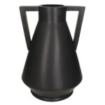 Vase Fine Earthenware Black 26.5x26.5x38cm
