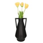 Vase Fine Earthenware Black 26.5x26.5x38cm