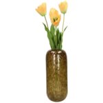 Vase Glass Brown 19x19x33.5cm