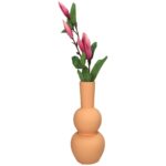 Vase Dolomite Peach 10.7x10.7x19.7cm
