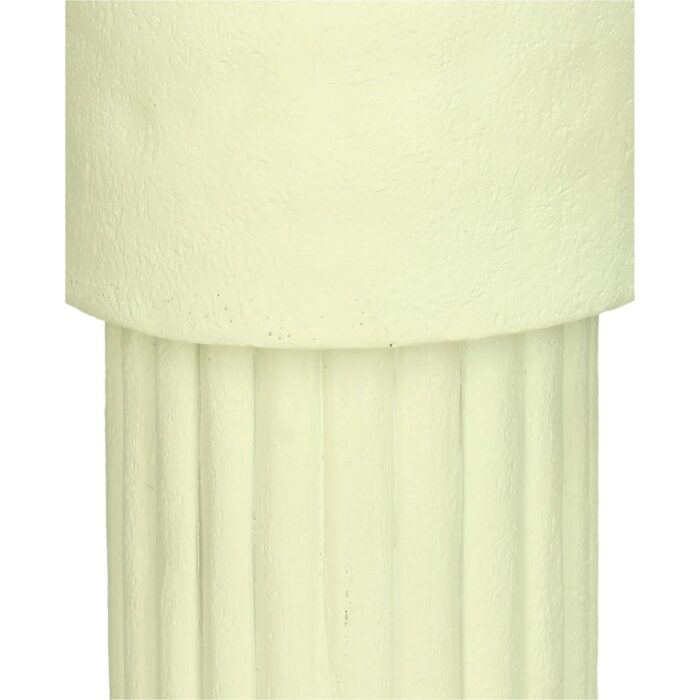 Vase Polyresin Ivory 12.4x12.4x25.5cm
