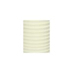 Vase Polyresin Ivory 6.5x6.5x18.7cm