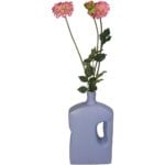 Vase Bottle Fine Earthenware Lilac 16x8.3x28.5cm