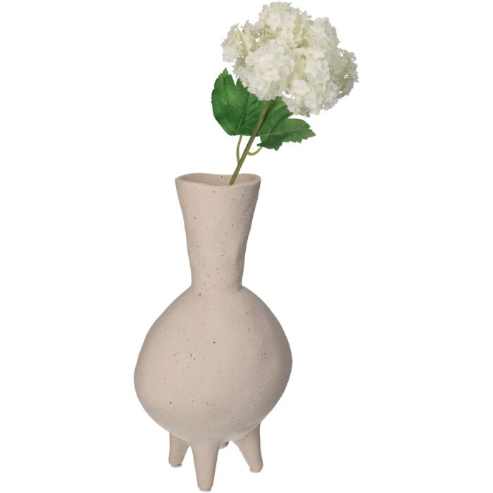 Vase Fine Earthenware Ivory 15x11.5x26cm
