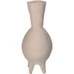 Vase Fine Earthenware Ivory 15x11.5x26cm