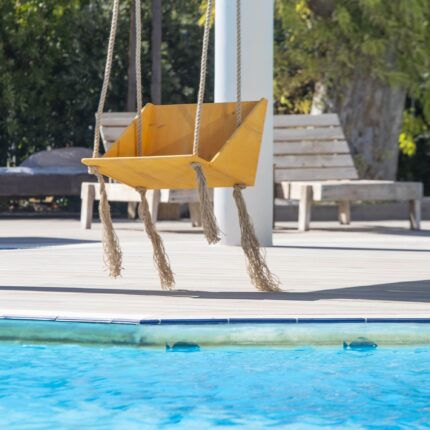 yellow swing CUSHIONS FOR ROPE SWING CHAIR