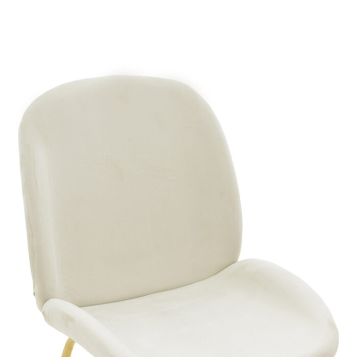 273 000015 5 Καρέκλα Maley Homepaketo ιβαουάρ βελούδο-πόδι χρυσό μέταλλο 47x60x90εκ