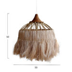CEILING PENDANT WITH CYLINDRICAL CAP ABACA FIBERS IN NATURAL Φ52x52-120Hcm.HM7764