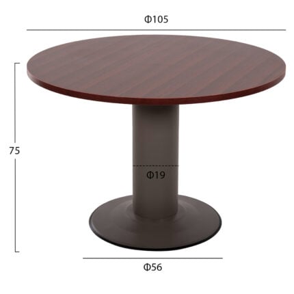 Professional conference office HM2054.12 in wenge color D105x75 cm.