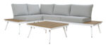 Corner Sofa Aluminum with Table for outdoor spaces HM5126.11