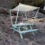Picnic table with canopy