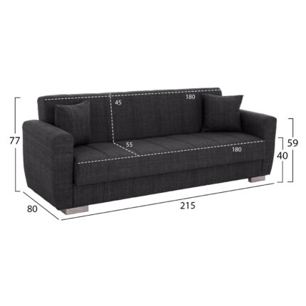 Sofa-bed set of 2-seater and 3-seater, HM11747.03