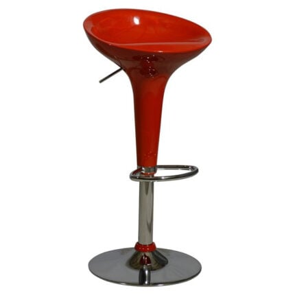 Bar Stool Daisy HM200.04 Gas Lift in red color  44x38x78cm
