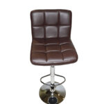 Bar Stool Diana HM202.03 Brown PU with back and gas lift 44x40x110cm