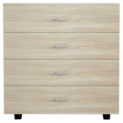 HM8996.01 4-drawer cabinet, sonoma, melamine, 80x40x83H