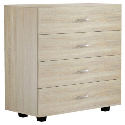 HM8996.01 4-drawer cabinet, sonoma, melamine, 80x40x83H