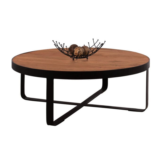 Coffee Table ATHARVA HM8461.11 solid acacia wood  Φ100X36cm