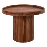 COFFEE TABLE ROUND RAJJEH HM9693 SOLID ACACIA WOOD IN NATURAL COLOR Φ60x45Hcm.