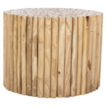 COFFEE TABLE ROUND COOTER HM9864 TEAK BRANCHES- NATURAL Φ60,5x46Hcm.